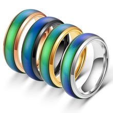 Load image into Gallery viewer, Stainless Ring Changing Color Mood Rings Feeling / Emotion Temperature Ring Smart Jewelry Factory Direct Sale